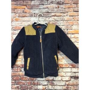 7 seven for all mankind blue toddler jacket fleece coat boys size 4t